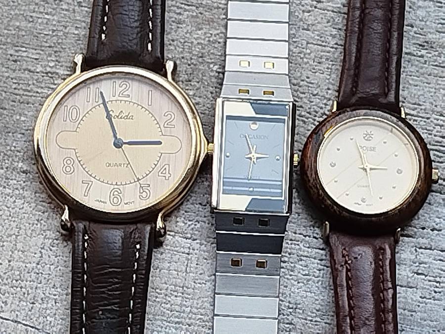 LADIES WATCH COLLECTION #1 ALL IN EXCELLENT WORKING CONDITION - BIDDING FOR ALL 3 WATCHES