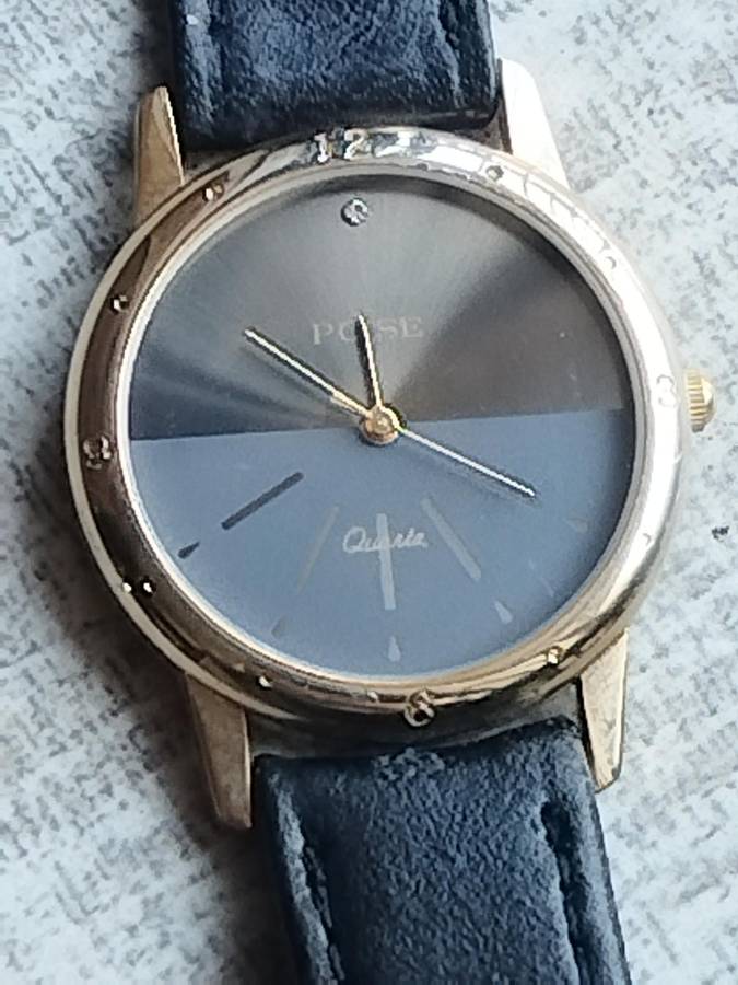 MENS VINTAGE POISE WATCH IN EXCELLENT WORKING CONDITION