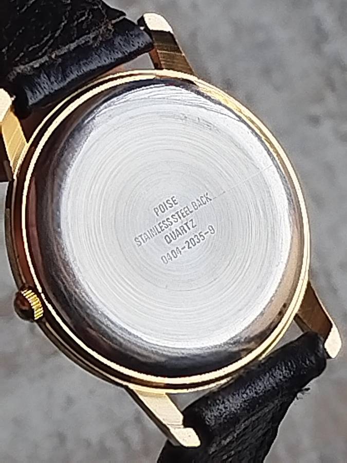 MENS VINTAGE POISE WATCH IN EXCELLENT WORKING CONDITION