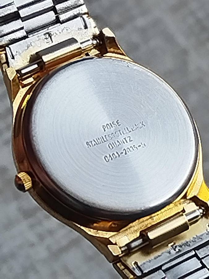 LADIES GOLD POISE WATCH IN EXCELLENT WORKING CONDITION
