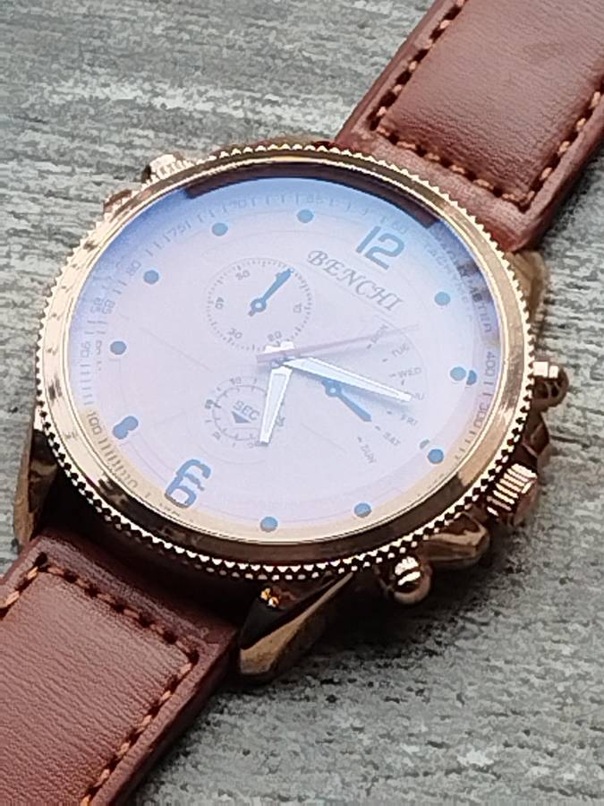 MENS BENCHI HUGE 50MM DIAL WATCH IN EXCELLENT WORKING CONDITION