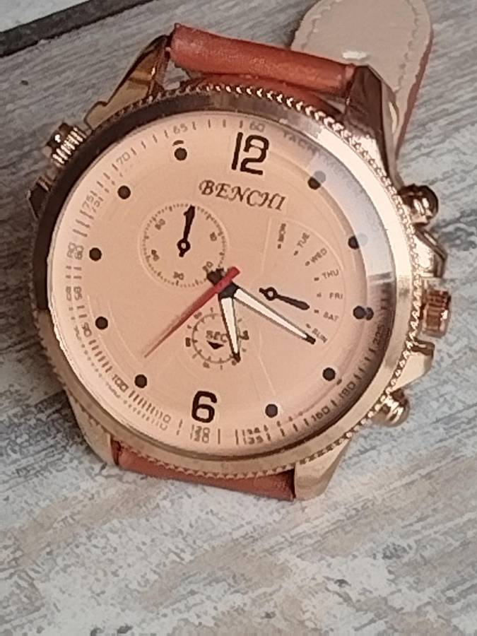 MENS BENCHI HUGE 50MM DIAL WATCH IN EXCELLENT WORKING CONDITION