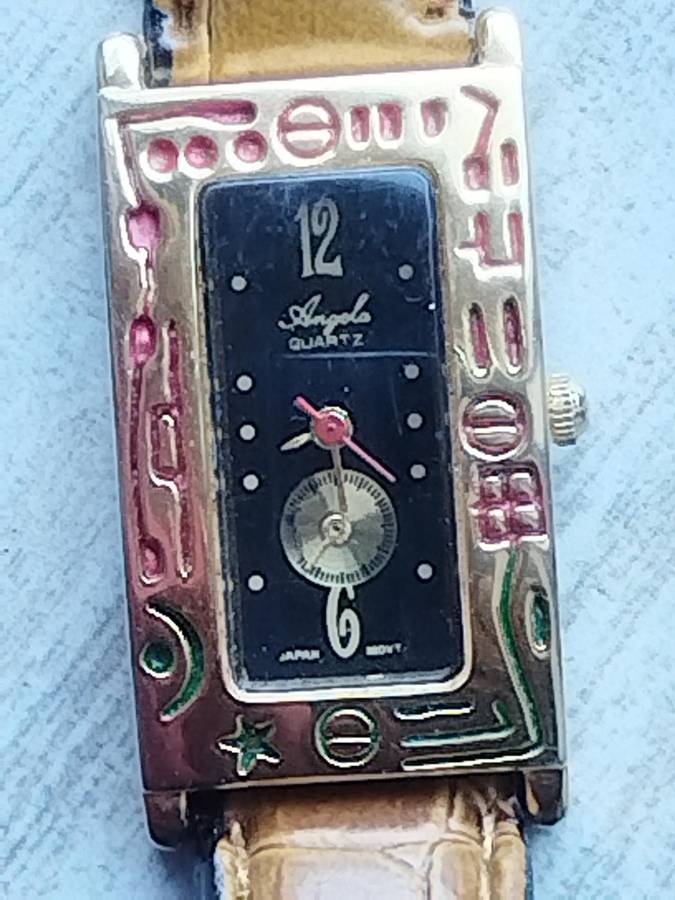 ELEGANT LADIES ANGELA GOLD WATCH IN EXCELLENT WORKING CONDITION