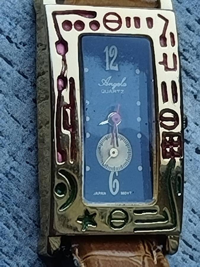 ELEGANT LADIES ANGELA GOLD WATCH IN EXCELLENT WORKING CONDITION