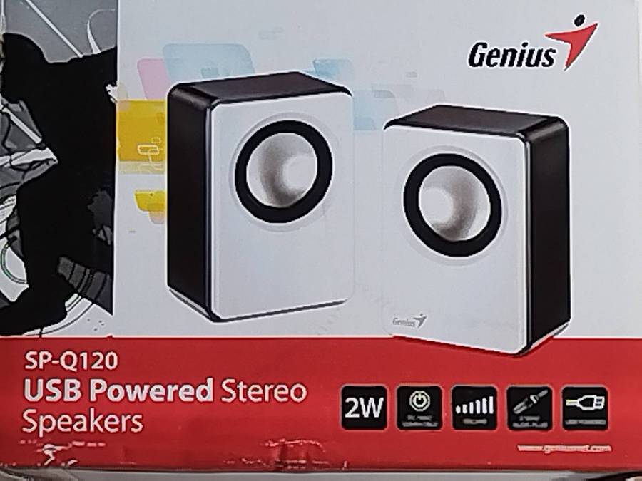 GENIUS SP-Q120 USB POWERED COMPUTER SPEAKERS - UNUSED STILL IN BOX