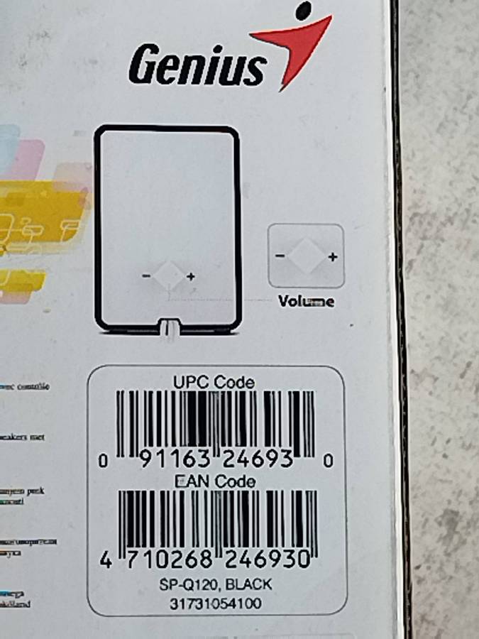 GENIUS SP-Q120 USB POWERED COMPUTER SPEAKERS - UNUSED STILL IN BOX