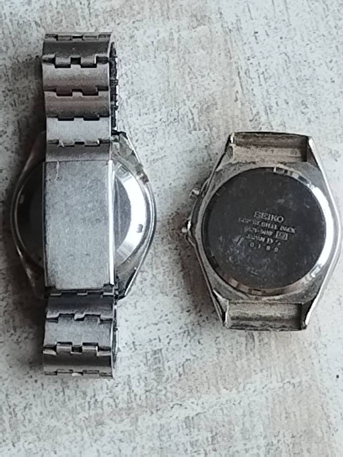 MENS SEIKO KINETIC AND CITIZEN GN-4-S WATCH CASINGS