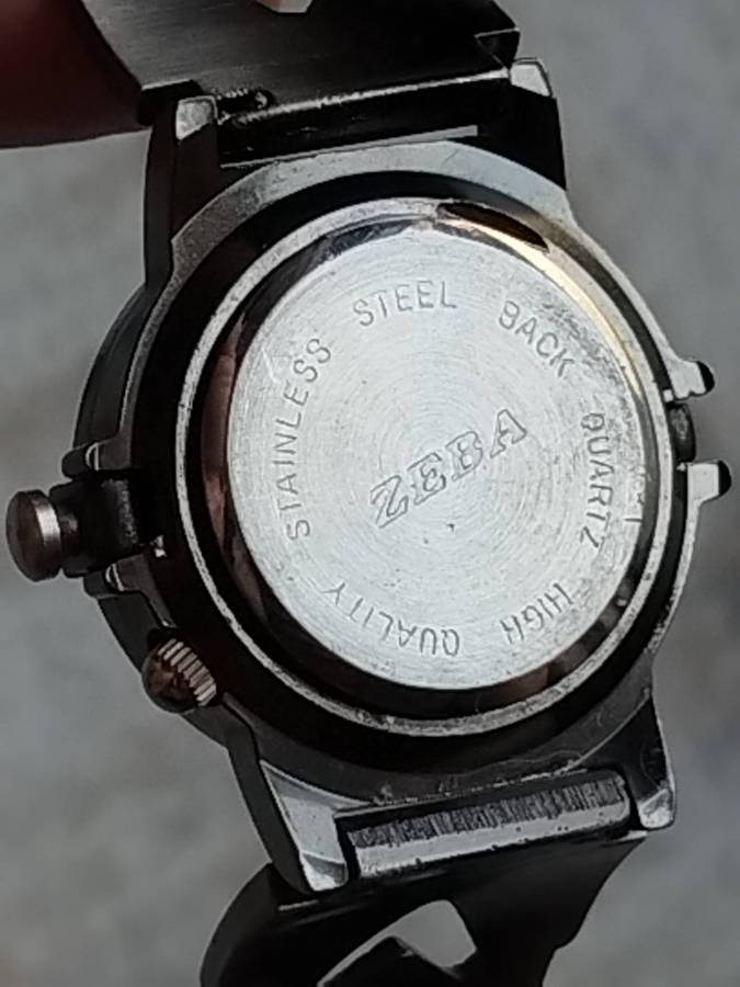 LADIES ZEBA ALL STEEL WATCH IN EXCELLENT WORKING CONDITION