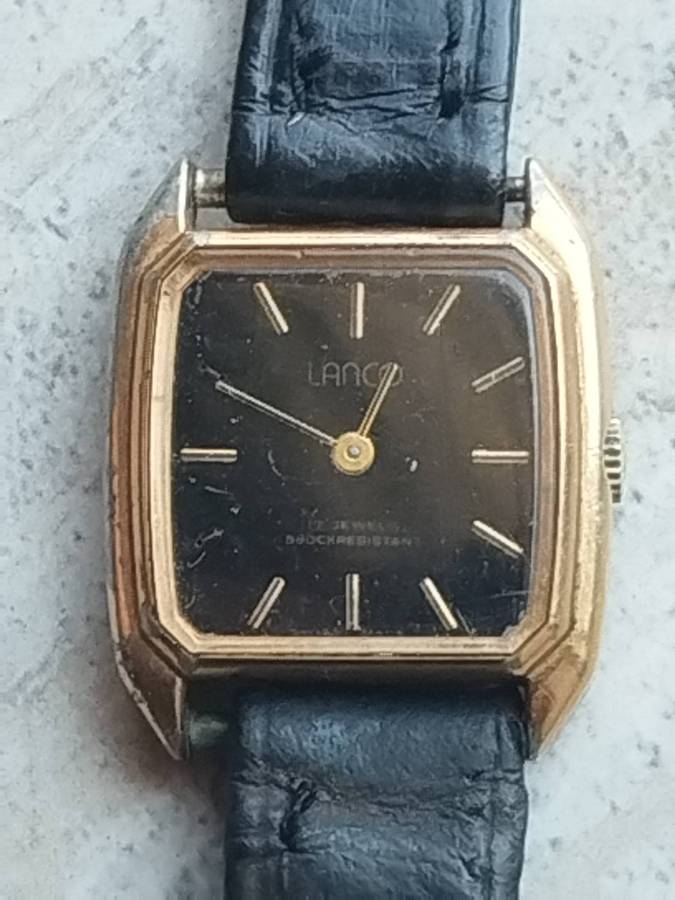 LADIES VINTAGE LANCO SWISS MADE 17 JEWELS WATCH IN WORKING CONDITION