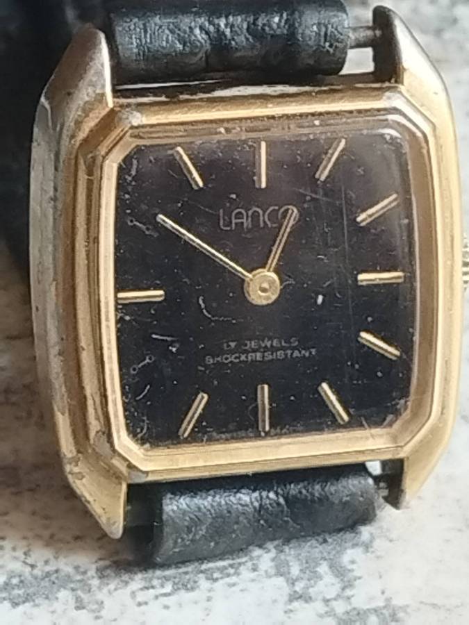 LADIES VINTAGE LANCO SWISS MADE 17 JEWELS WATCH IN WORKING CONDITION