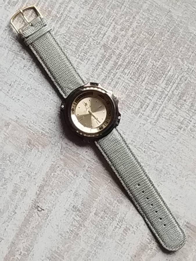 MENS JIM DE RENE WATCH WITH ROTATING BEZEL IN EXCELLENT WORKING CONDITION