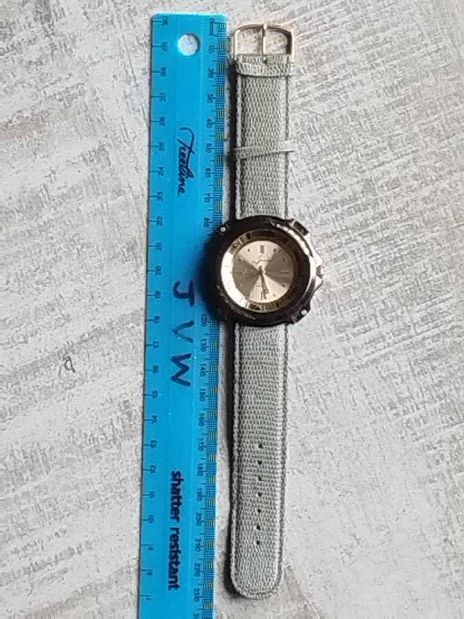 MENS JIM DE RENE WATCH WITH ROTATING BEZEL IN EXCELLENT WORKING CONDITION