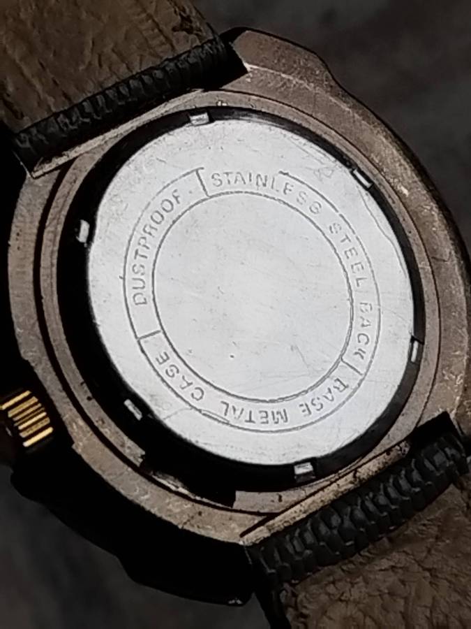 MENS JIM DE RENE WATCH WITH ROTATING BEZEL IN EXCELLENT WORKING CONDITION