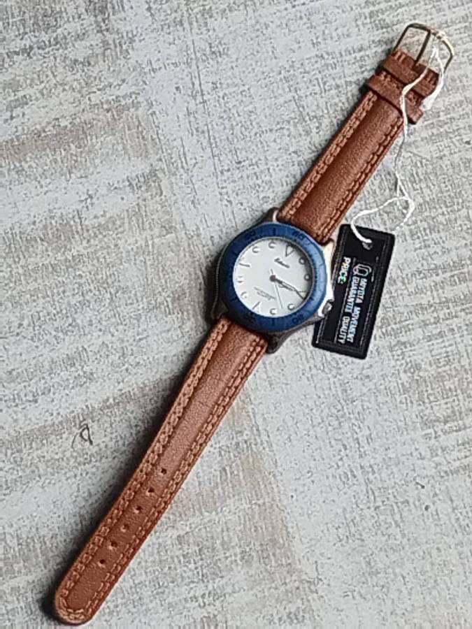 MENS EDWIN SPORTS WATCH WITH ROTATING BEZEL IN EXCELLENT WORKING CONDITION