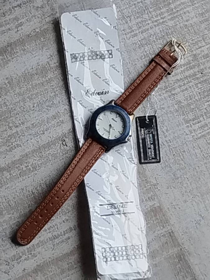 MENS EDWIN SPORTS WATCH WITH ROTATING BEZEL IN EXCELLENT WORKING CONDITION