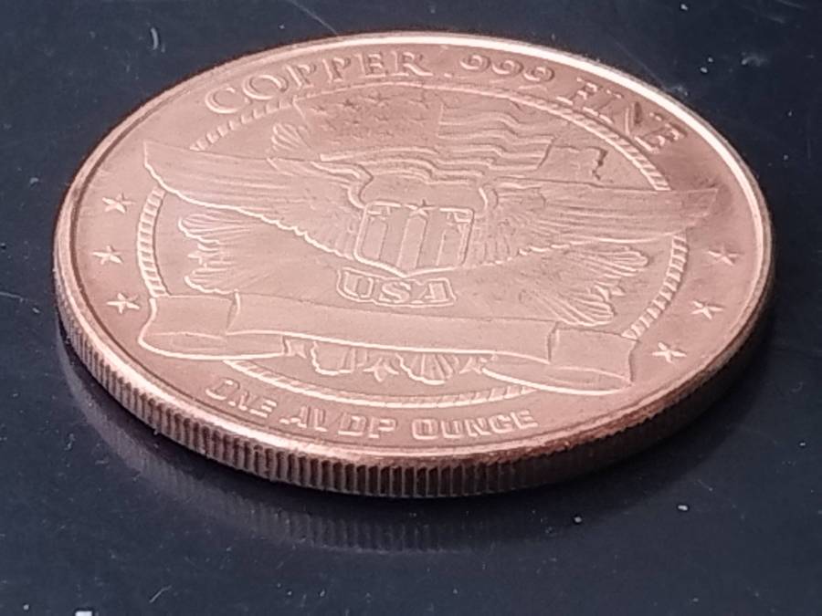 1 OZ .999 PURE COPPER MORGAN USA COIN