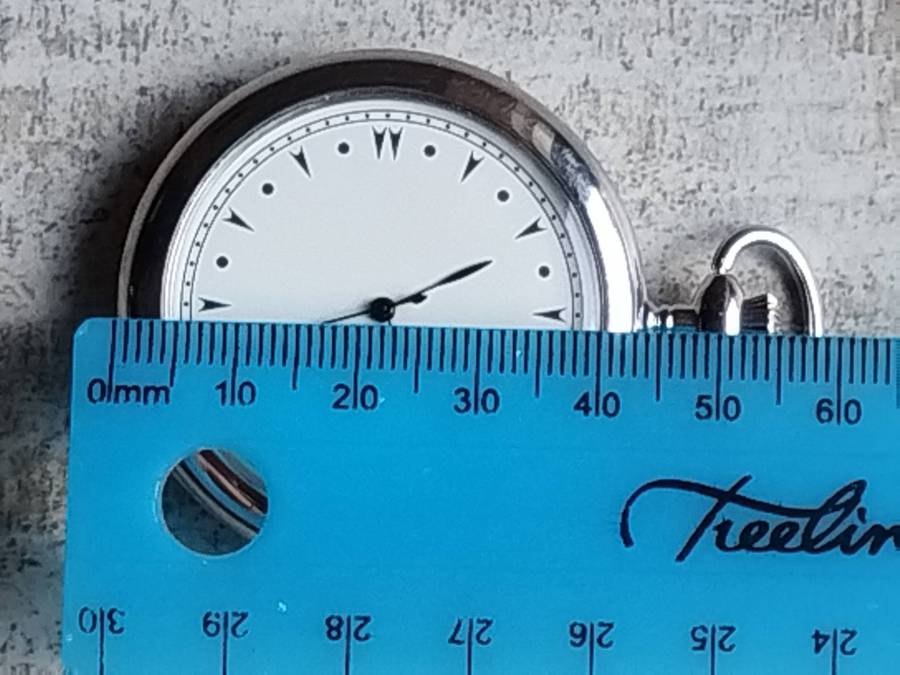 MENS SILVER POCKET WATCH IN EXCELLENT WORKING CONDITION