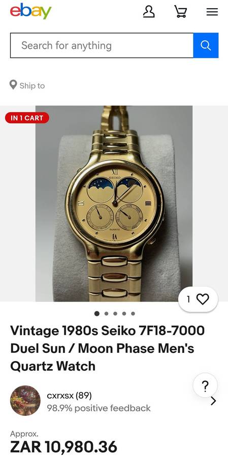 MENS VINTAGE SEIKO 7F18-7000 AND LANCO WATCHES - UNTESTED SELLING FOR SPARES OR REPAIRS