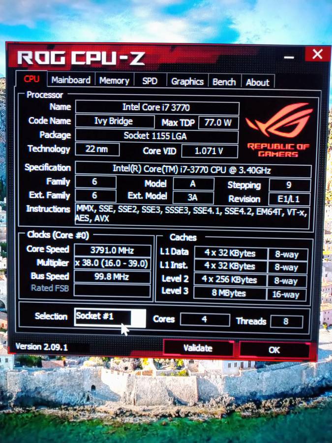 i7 3770 @ 3.7MHz+Intel H61 Motherboard+16 GB DDR3 Ram Combo 100%Working