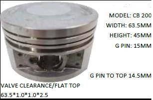 Piston and Rings Kit For 200cc Quad, Scooter Motor Bikes etc