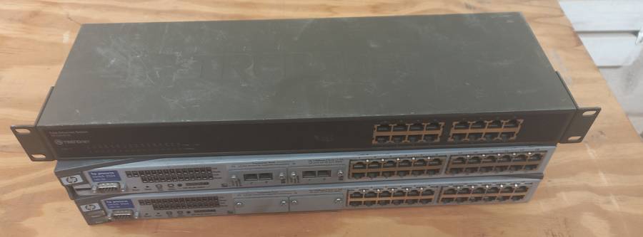 Joblot Fast Ethernet Switches.