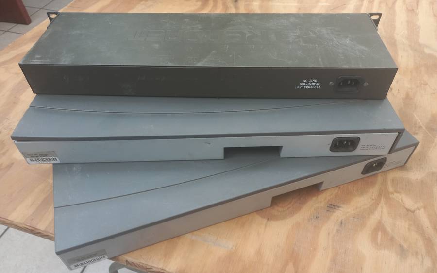 Joblot Fast Ethernet Switches.