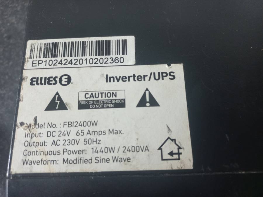 Ellies Power Inverter FBI2400W for Spares/Repair