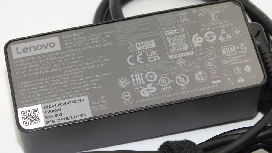 Lenovo Laptop Charger USB-C 65W