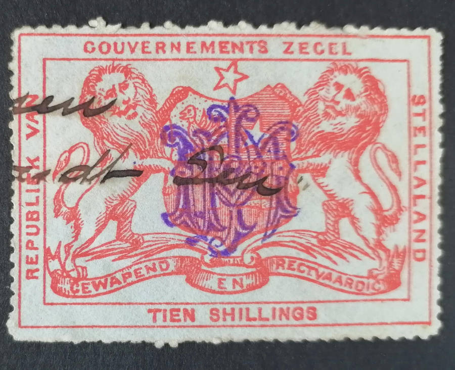 STELLLAND BOER WAR REPUBLIC 1882-1883