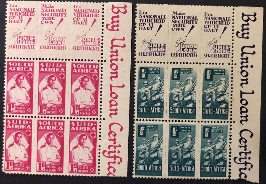 UNION OF SOUTH AFRICA PART SHEET UNMTD
