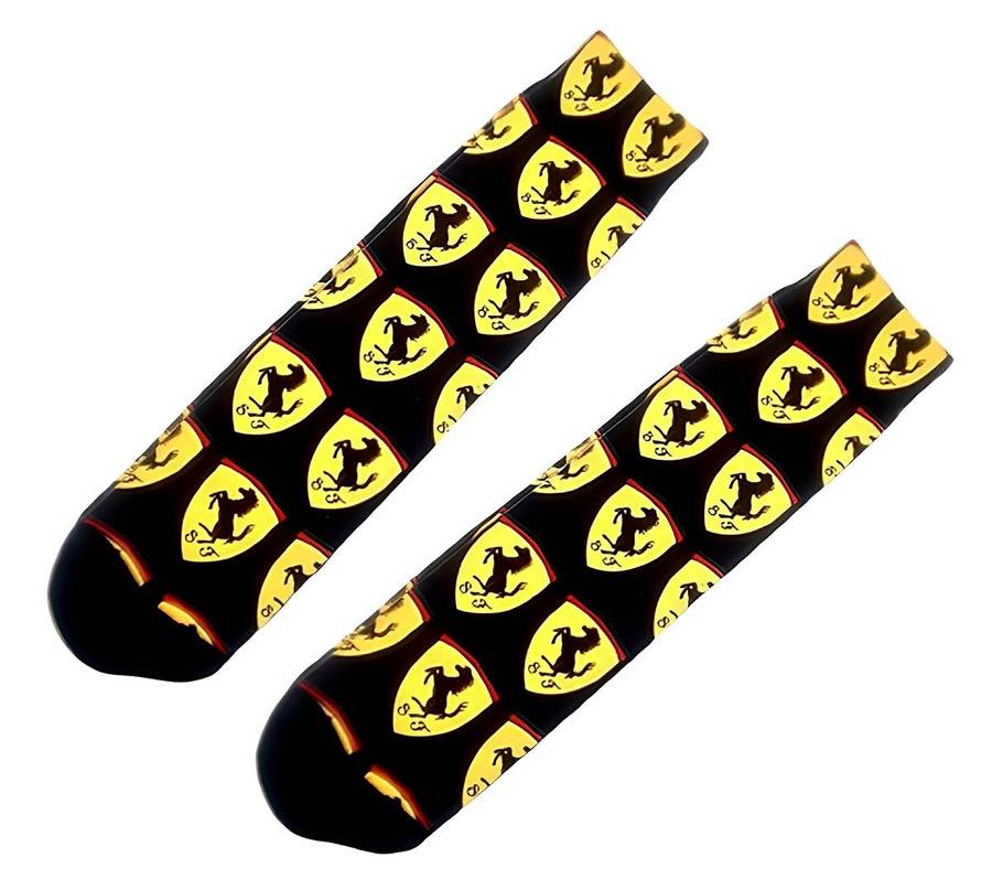 Retro Style Novelty Socks - Ferrari