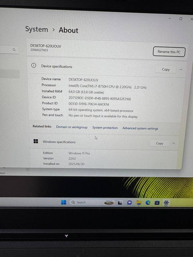 Lenovo ThinkPad P52 8th Gen