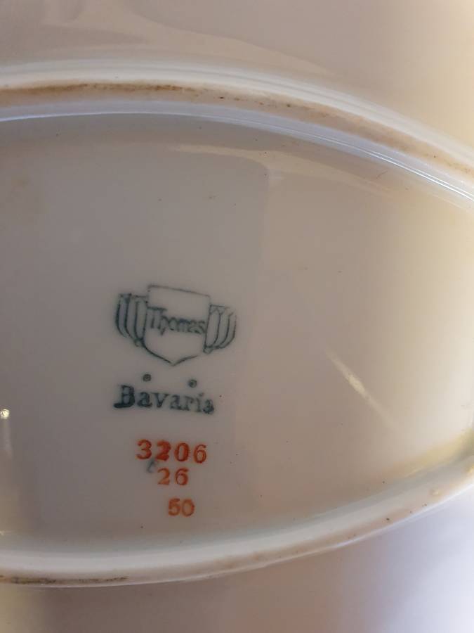 Vintage Thomas Bavaria Dish with Gold Trim  (32cm x 32cm height 7cm)