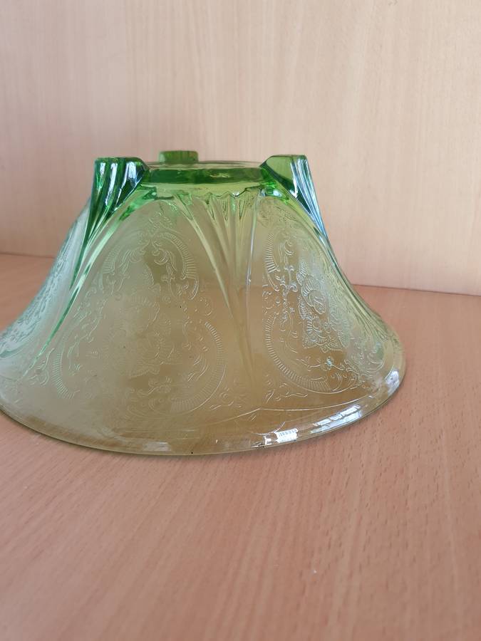 Vintage Green Glass Bowl