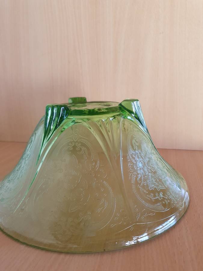 Vintage Green Glass Bowl
