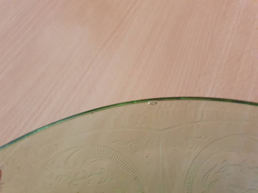 Vintage Green Glass Bowl