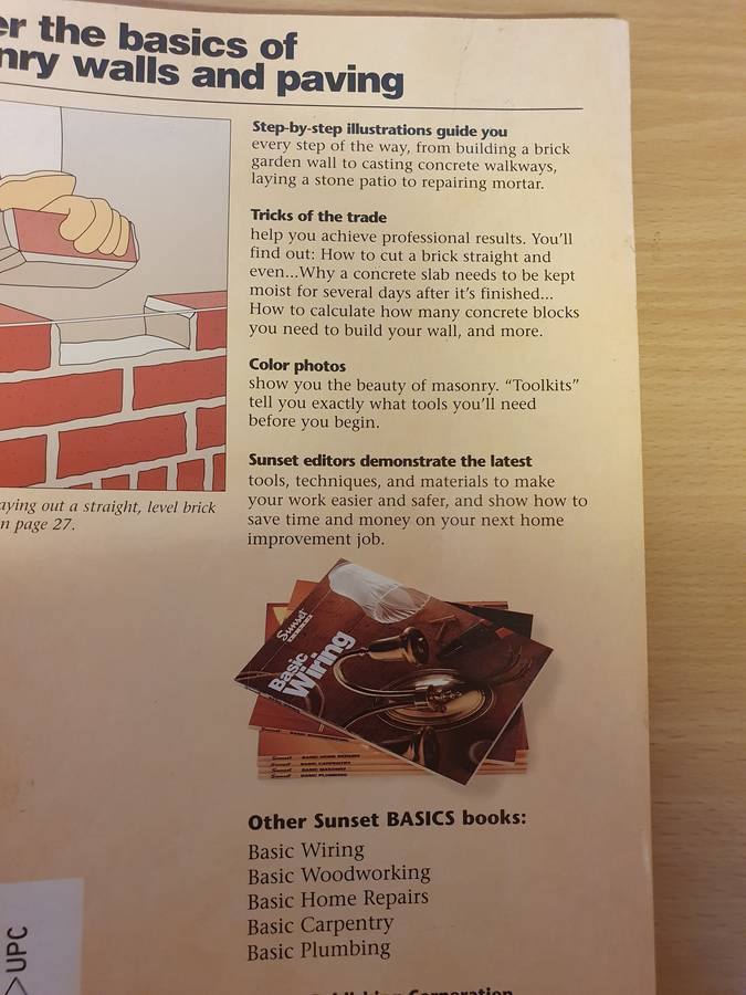 Sunset Books - Basic Masonry (Paperback)