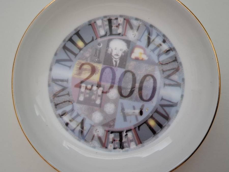 Royal Vale Trinket Dish 2000 Millennium - width 10cm