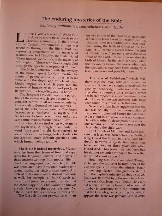 Reader`s Digest - Mysteries of The Bible (The Enduring Questions of the Scriptures) Hardcover