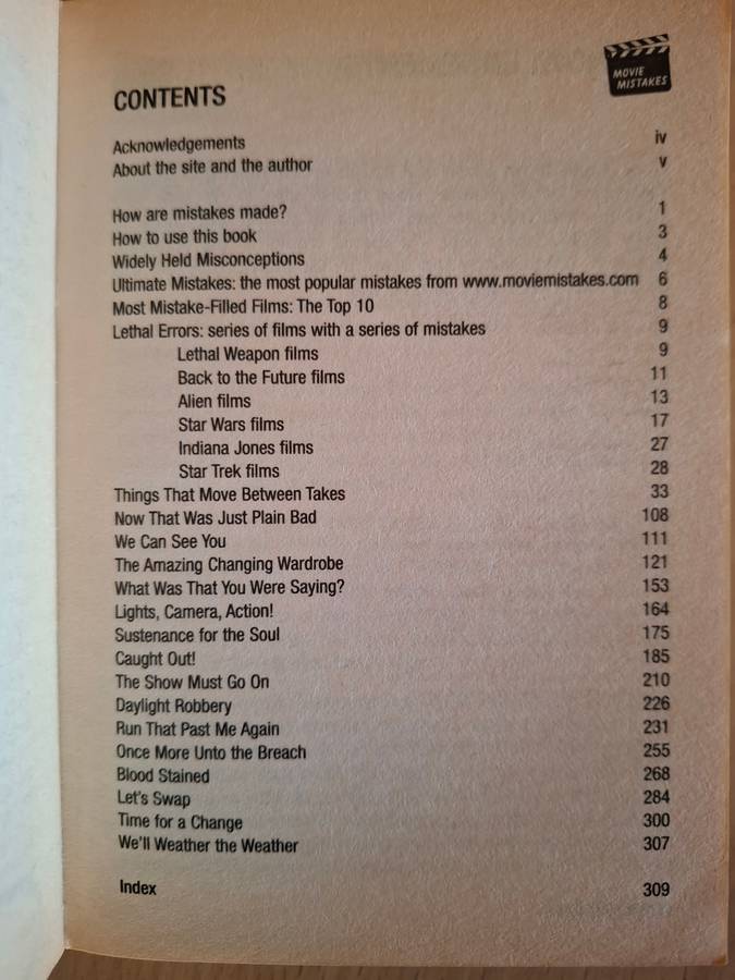 Movie Mistakes : Jon Sandys  (Paperback)