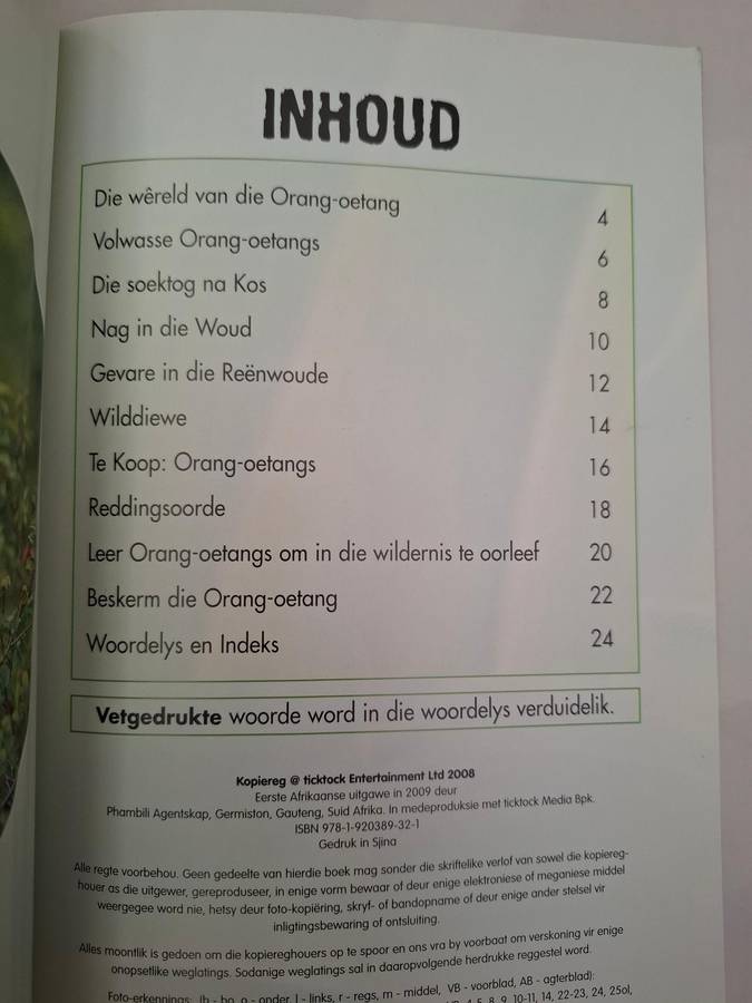 Orang-Oetangs in Gevaar  (Paperback)