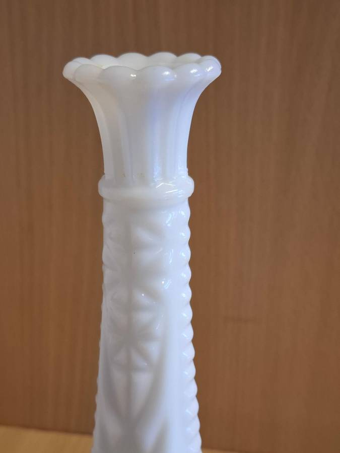 White Milk Glass Vase