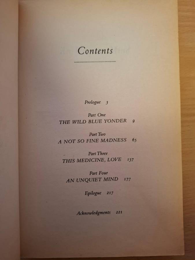 An Unquiet Mind - A Memoir of Moods and Madness: Kay Refield Jamison (Paperback)
