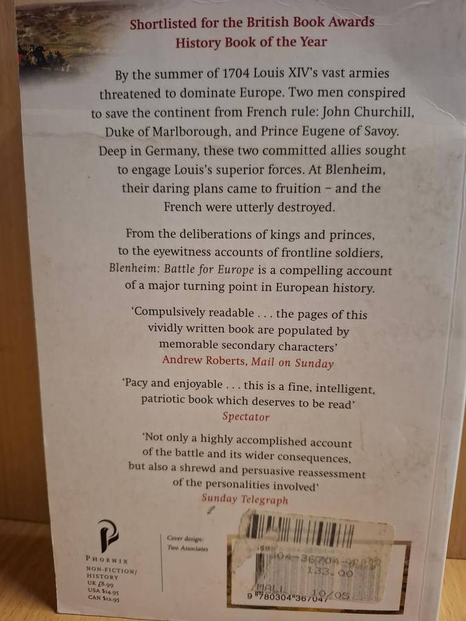 Blenheim - Battle for Europe (How two men stopped the French Conquest of Europe) Charles Spencer