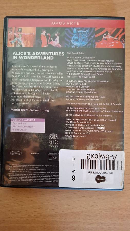 Alice`s Adentures in Wonderland-Ballet in Two Acts - Dvd