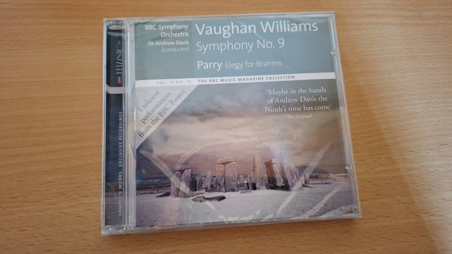 Vaughan Williams - Symphony No. 9 - Parry Elegy for Brahms - CD