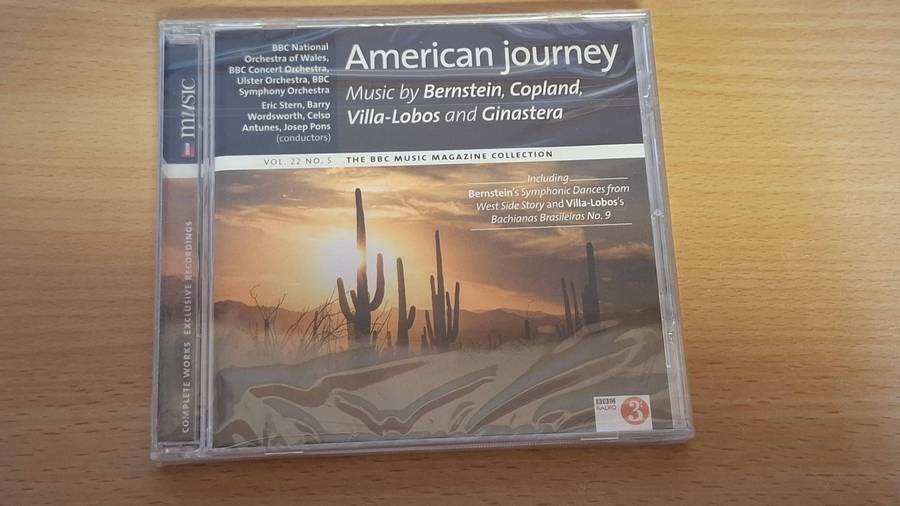 American Journey - Music by Bernstein, Copland, Villa-Lobos and Ginastera - CD  (NEW CONDITION)