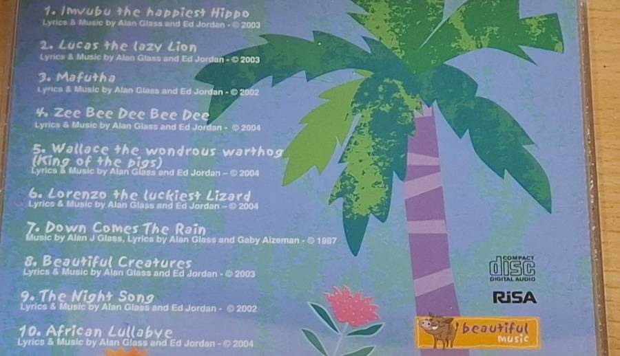 Children`s Songs of Africa - Beautiful Creatures by Ed Jordan and Alan Glass - CD