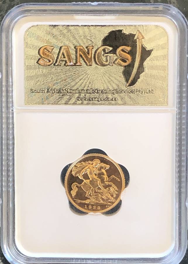 1923 Gold South African Full Sovereign PF62