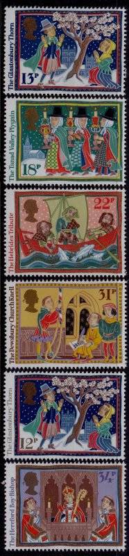 England, Scott #1162,67,1986,MNH,QEII,CV$4.00